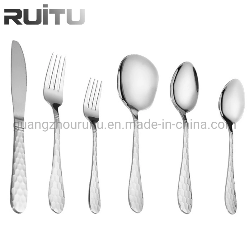 Portugal Restaurant Royal Dinnerware Knife Spoon Fork Set Matte Black Gold Flatware 18/10 304 Stainless Steel Metal Reusable Cutlery Set for Wedding