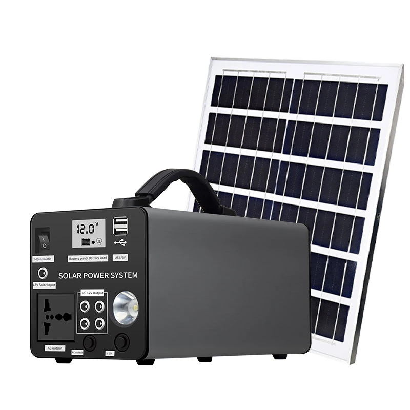 Portable Power Station 500W Solar Generator 220V Lithium Battery Supply Power Bank