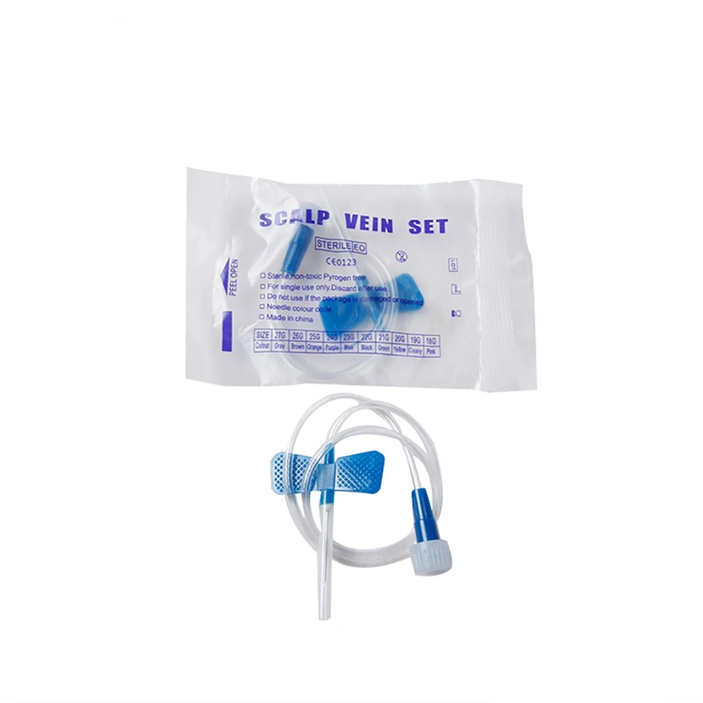Disposable Safety Scalp Vein Set Butterfly With Syringe Safety Needle