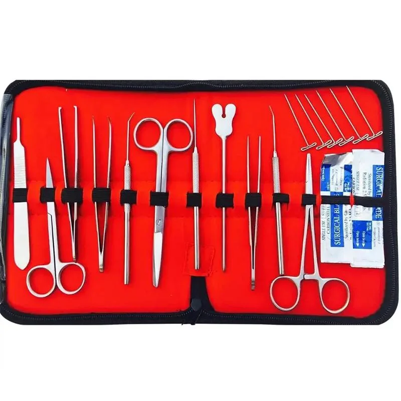 Prof. Quality Surgical Dental Instruments+Anatomy Set Medical Basic Dissecting Kit