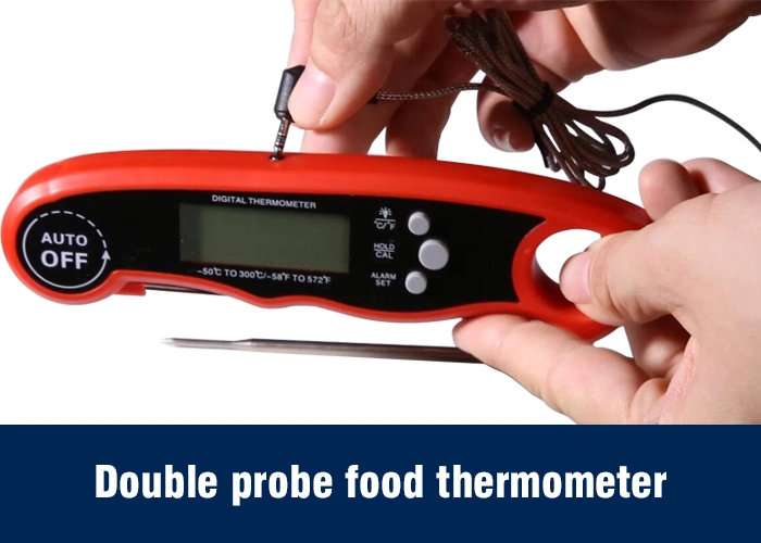 Dual Probes High Temperature Alarm Digital Barbecue Smoker Thermometer