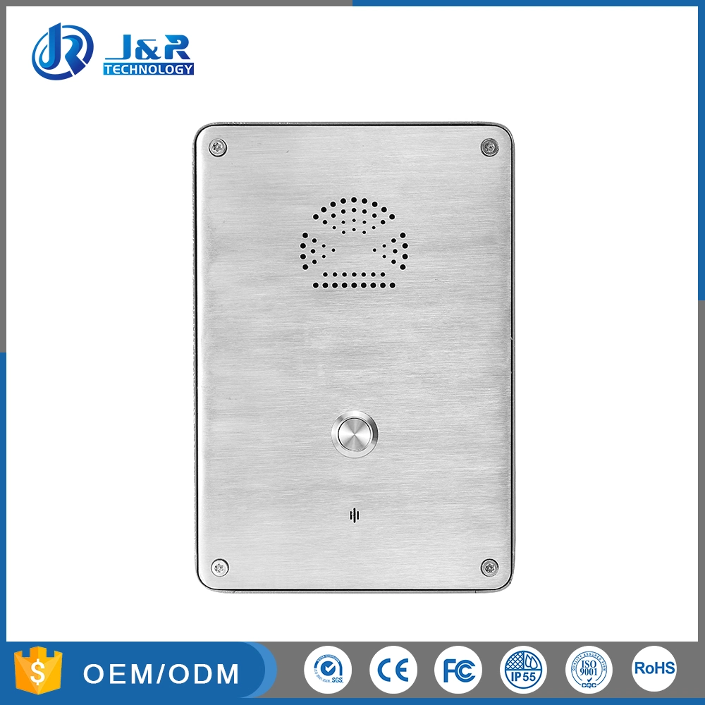 Stainless Steel Rugged Door Intercom, Vandal Resistant Emergency Call Box for Elevator, ATM, Parking Lot