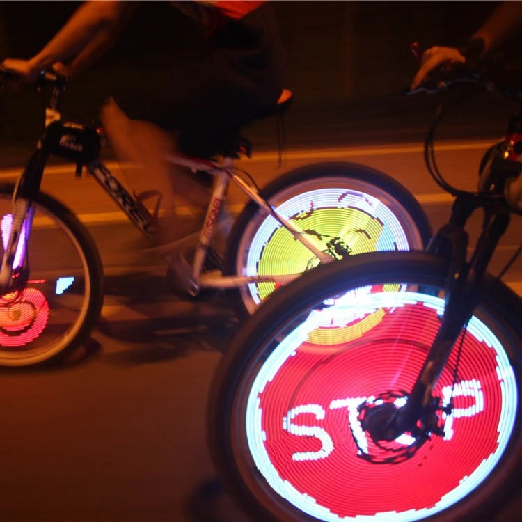 Linterna multicolor ciclismo radios de la luz de los neumáticos de bicicletas Accesorios bicicletas RGB LED de la Motocicleta rueda del coche de la luz habló de neumáticos