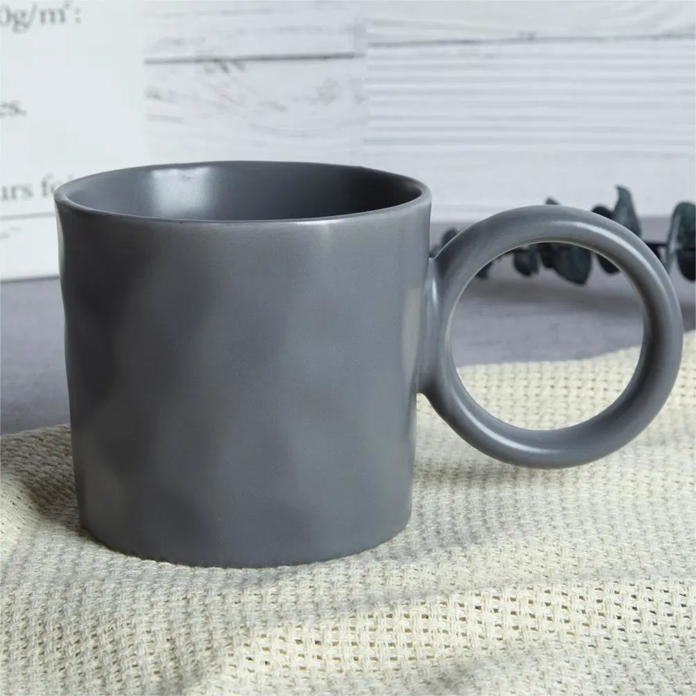 13oz/370ml New Bone China Nordic Style Mug with Round Ear