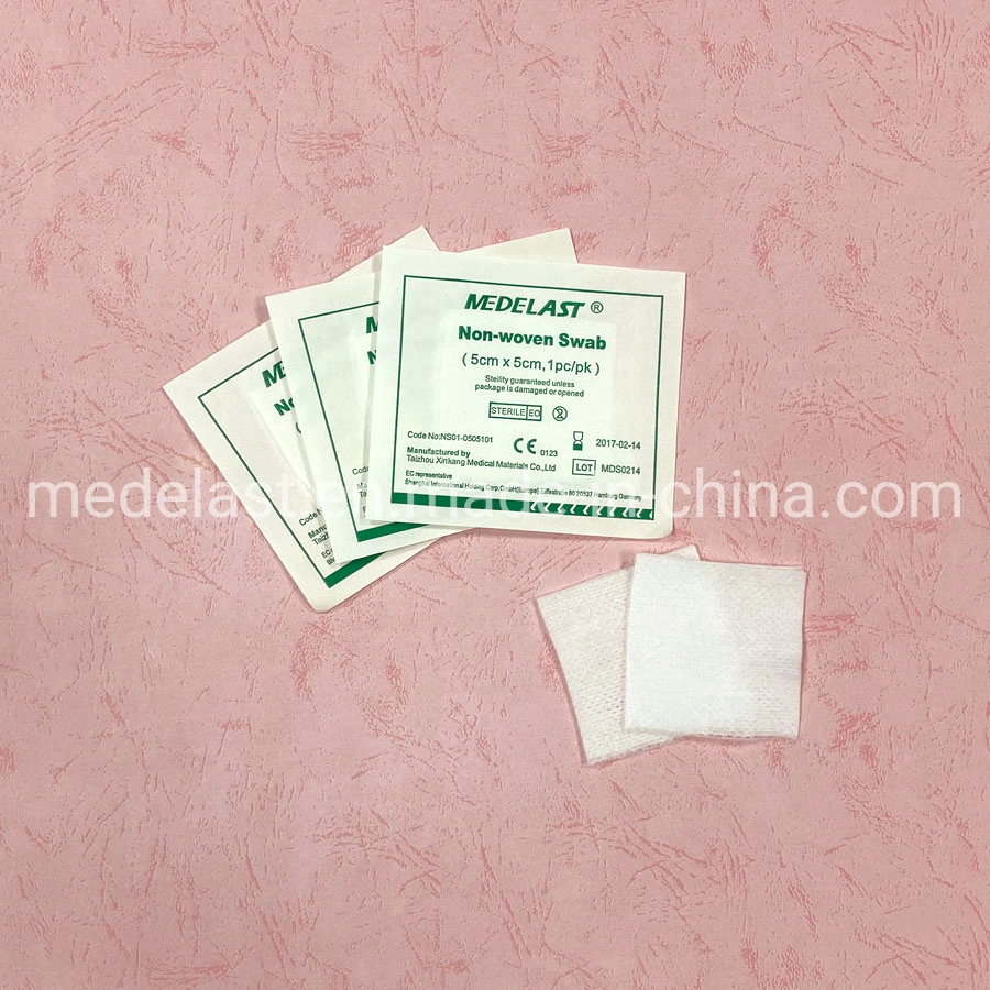 Individually Packed Non-Woven Absorbent Swab Medical Sterile Non-Woven Pad