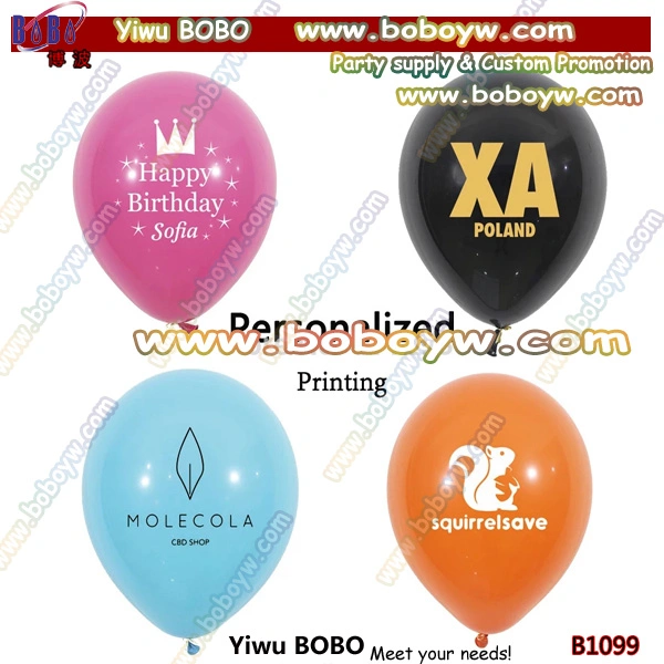 Birthday Party Supply Custom Balloon Personalized Print Balloon Letters Printing Advertising Customized Logo Balloon (B1099)