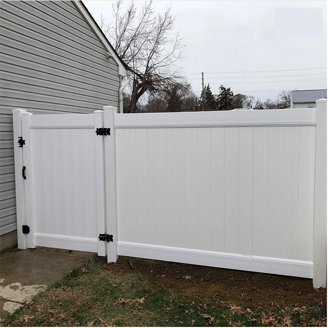 6FT. H X8FT. W White Hot Sale Cheap Vinyl PVC Plastic Privacy Fence for Home and Garden