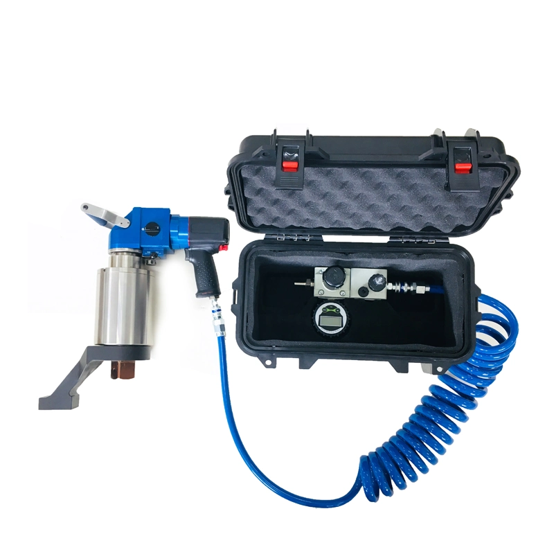 Two-Speed Bent Handle Air-Powered Pneumatic Torque Wrench for Quick Assembly Tasks