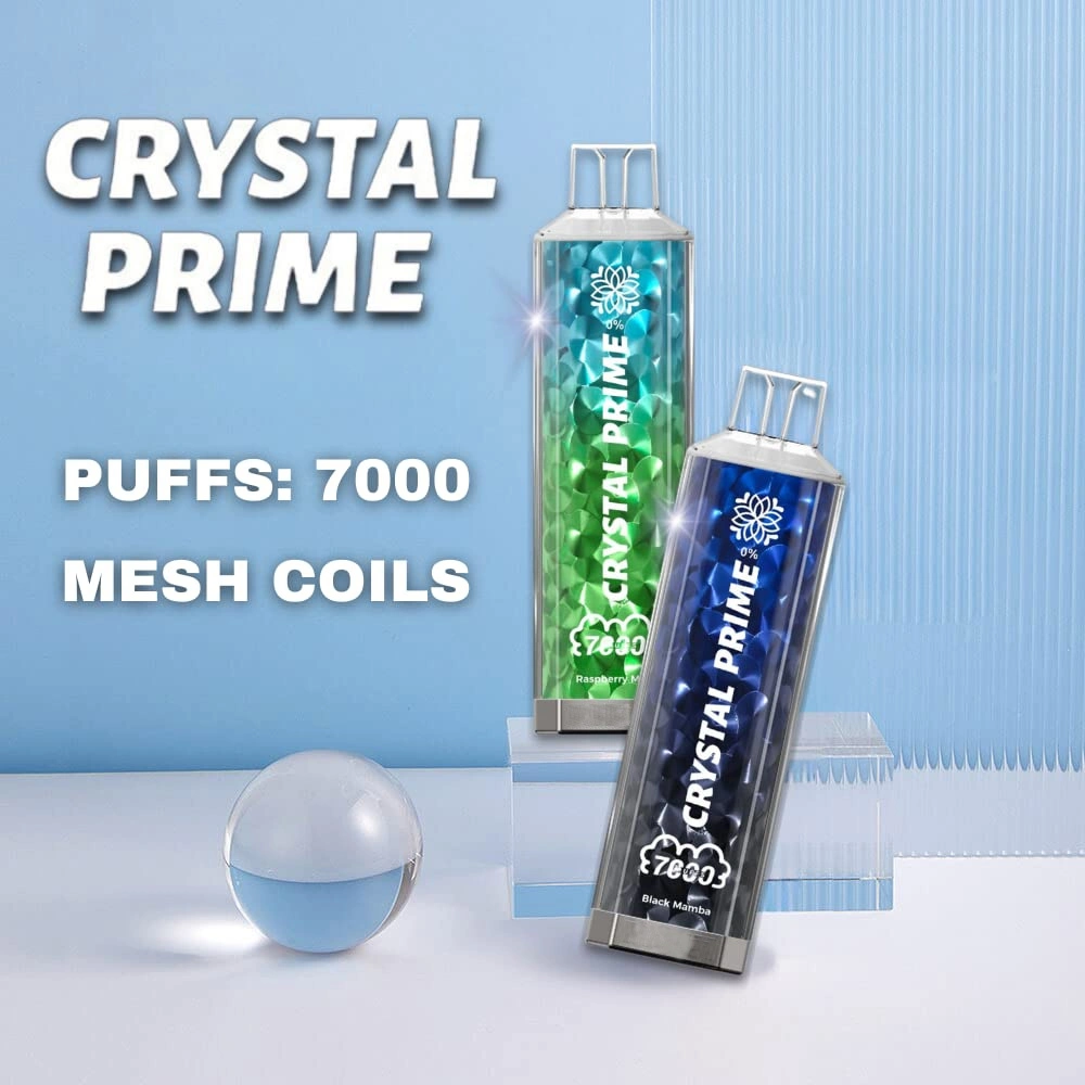 OEM/ODM Customized Crystal Prime 3D Effects Disposable/Chargeable Vape 7000 Puffs Fruity Flavors Starter Kit Wholesale/Supplier I Vape Crystal vape