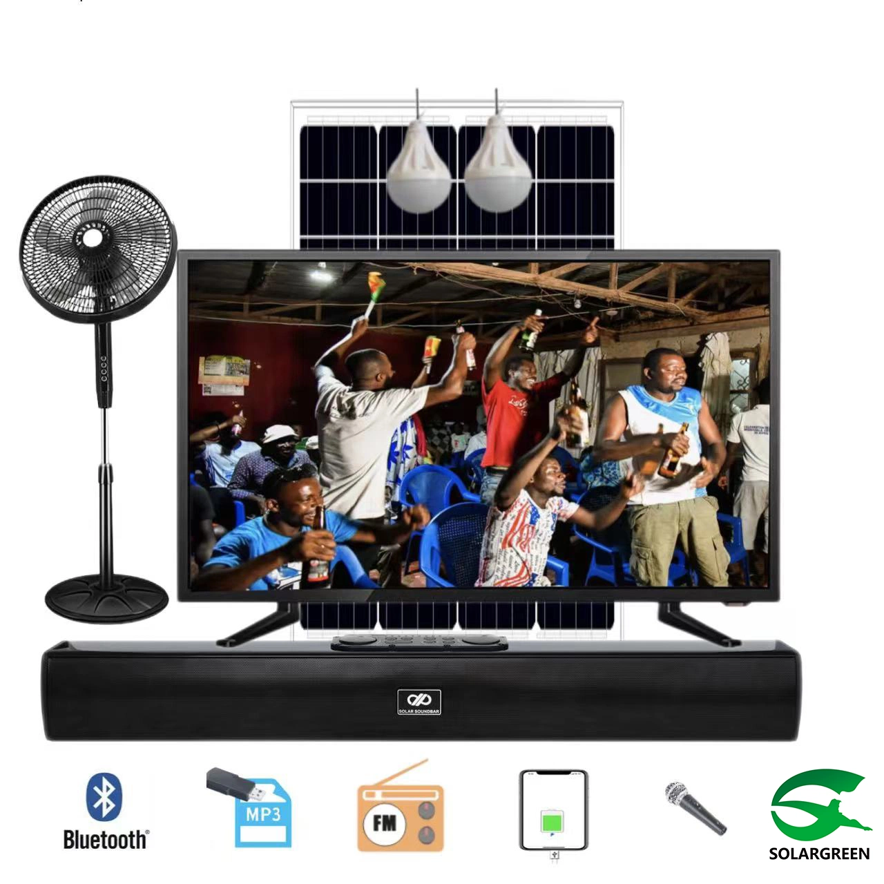 12V DC Solar Television 15 Inch -32inch -43inch LED TV Smart TV