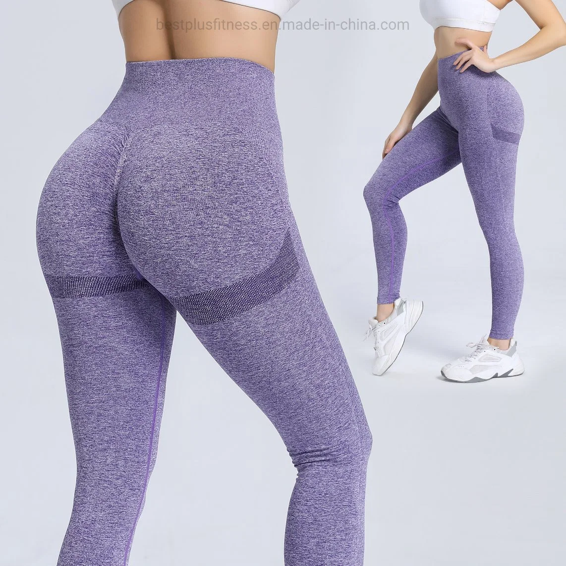 Usine de la vente directe des jambières de Yoga Waisted élevé de femmes Le pantalon de Yoga de la formation de l'exécution de l'usure de Gym Fitness Sport sexy