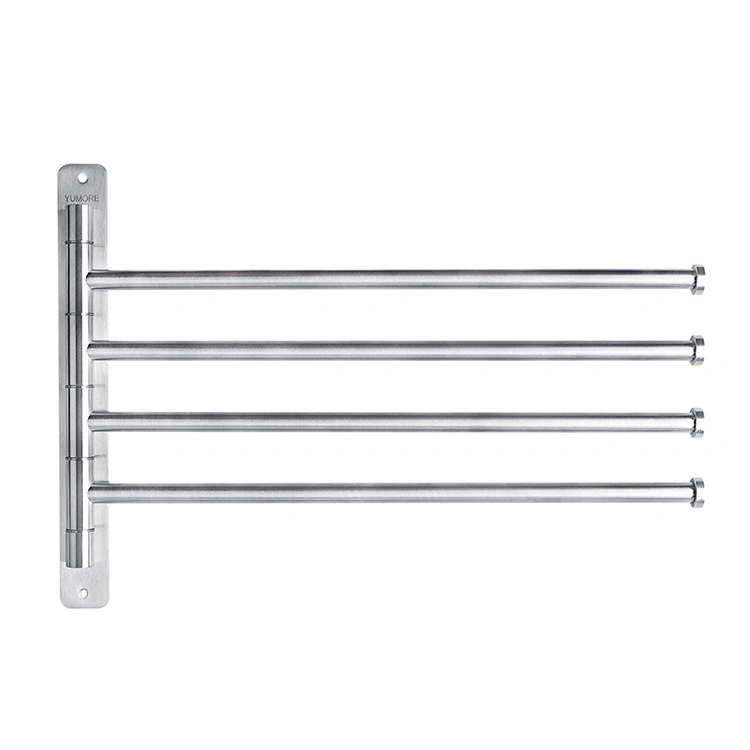 Wall Mounted Aluminium Vintage Kitchen Bathroom Corner Pool Towel Rack