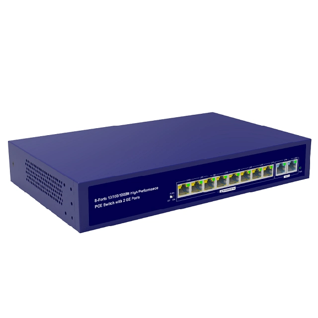 10 Ports Fast Poe Switch, 48V Poe 802,3af/AT