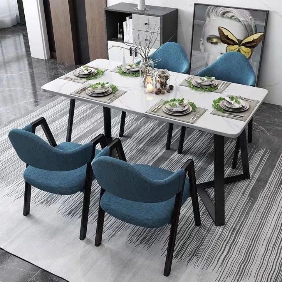 Original Factory Promotion Price Modern Wooden Dining Room Table with Chair