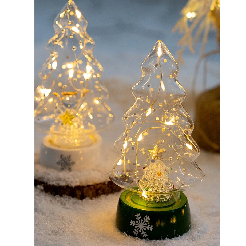 Adornos de Navidad cristal decorativo Árbol de Navidad Adornos de escritorio de inicio