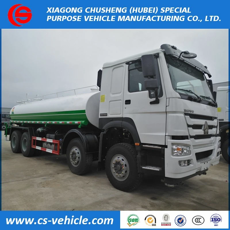 HOWO 8X4 12 Wheeler Water Bowser 35tons Water Sprinkler Tanker Truck