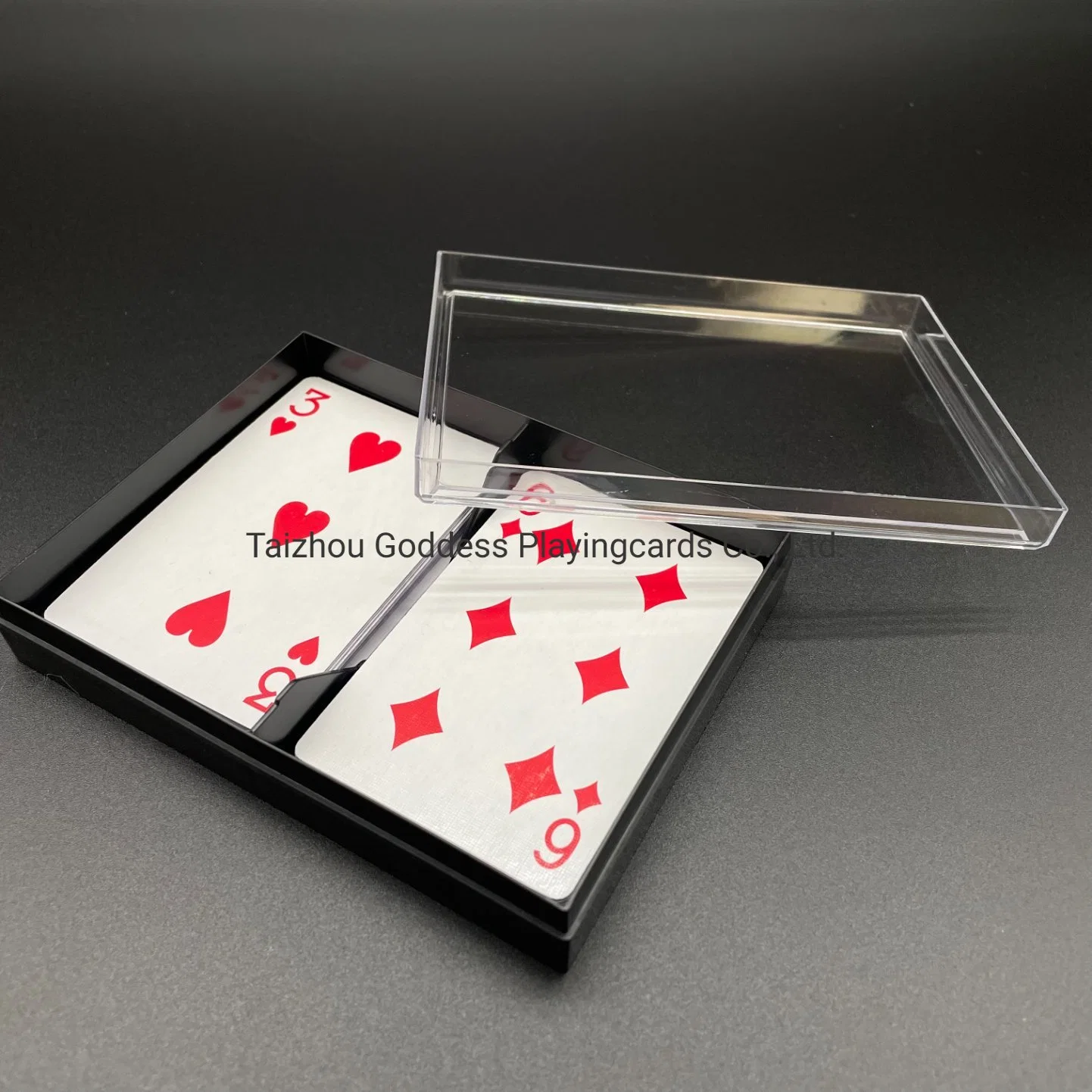 Double Sets Playing Cards in Plastic PVC Box