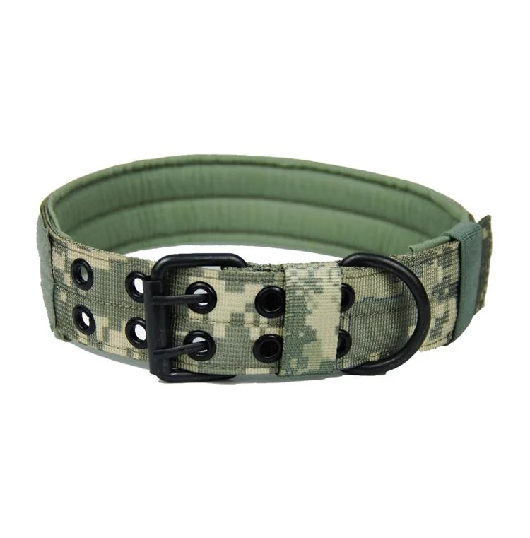 Hunting Dog Collar Equipment Durable Military Police Adjustable Style K9 Service Tactical Dog Collar for Training/Pet Toy