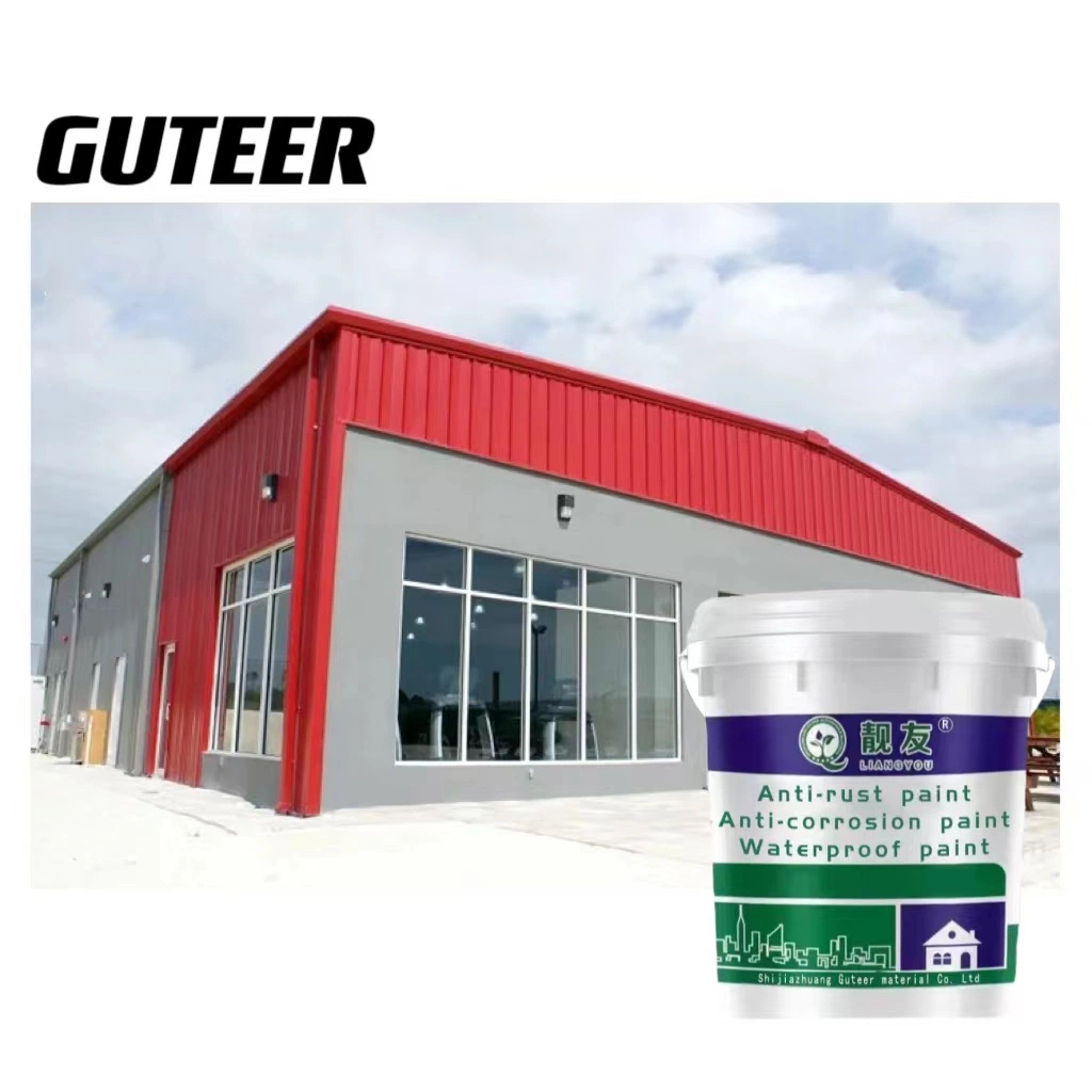 Water-Based Antirust Paint on The Surface of Steel Structure House Warehouse 20kg