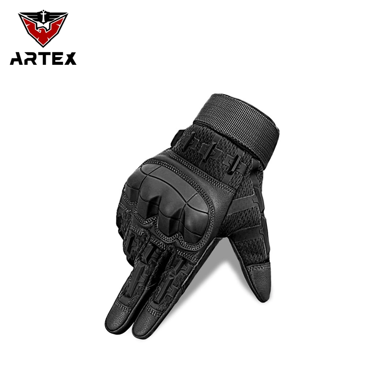 Custom Wholesale Leather Racing Gloves Carbon Fiber Non-Slip Protective Gloves