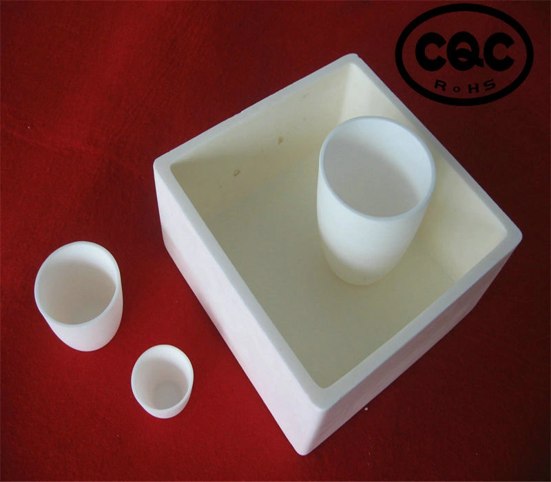 Customized High Purity Cylindrical Conical Aluminum Oxide Corundum Ceramic Crucibles Is Used for Melting