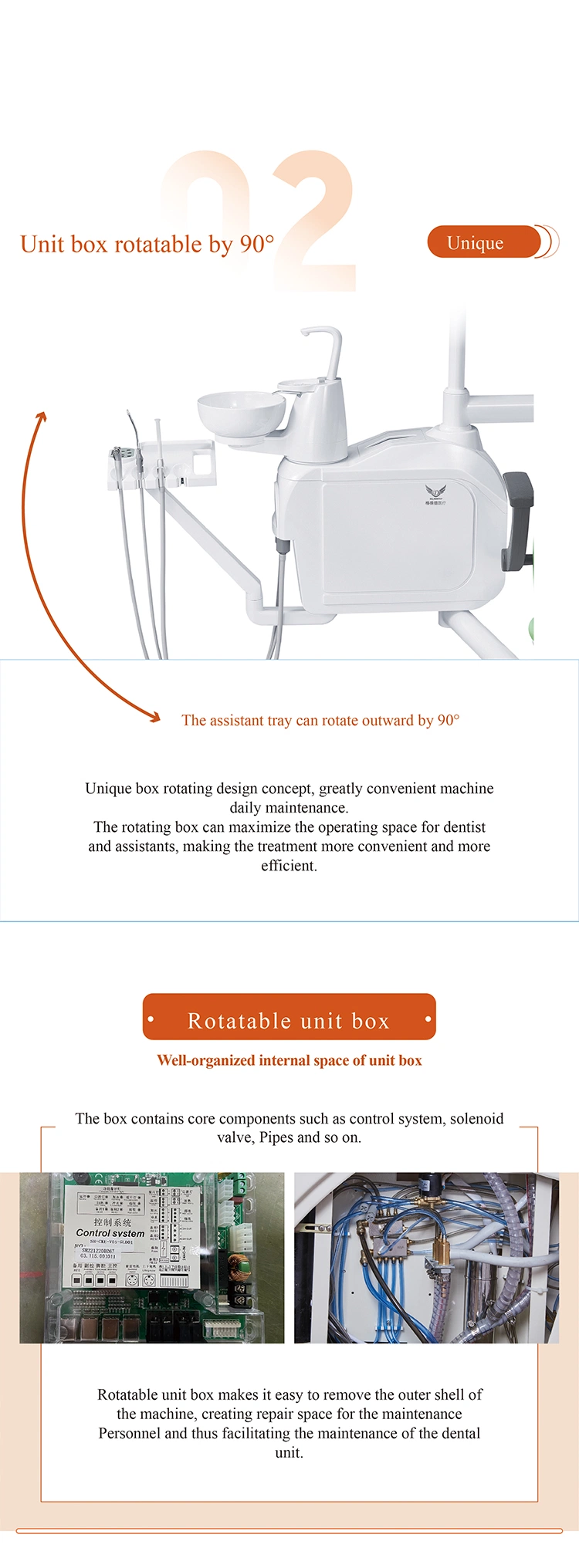 Gladent Frame of Dental Unit with Micro Fiber Leather Cushion