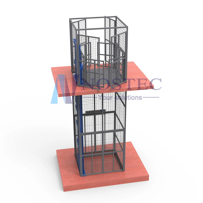 500kg Warehouse Cargo Lift with Mesh Enclosure