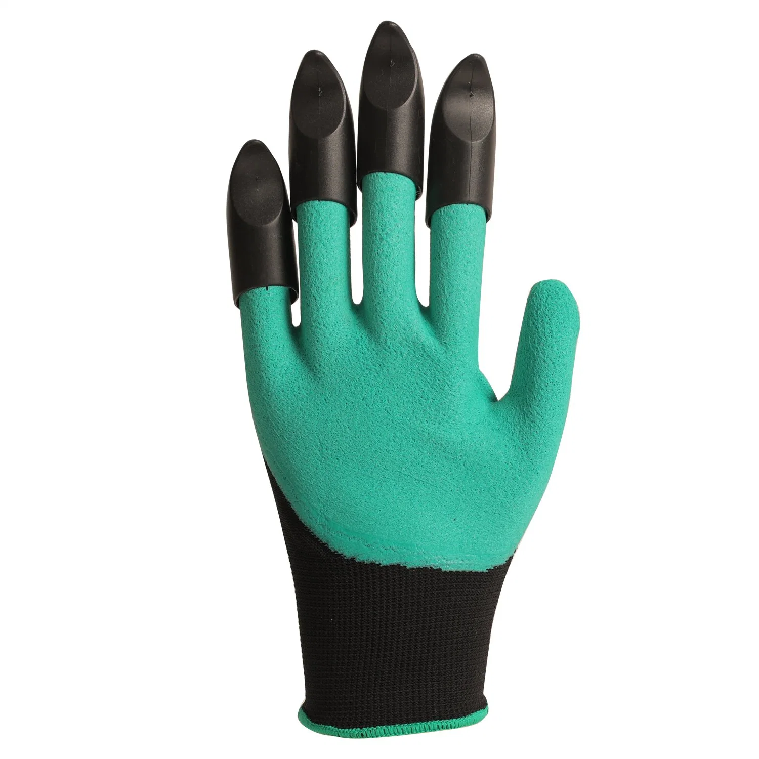 Prevención del aceite de antiabrasión 4 Claws Latex plantación de flores verdes Guantes de jardín duraderos