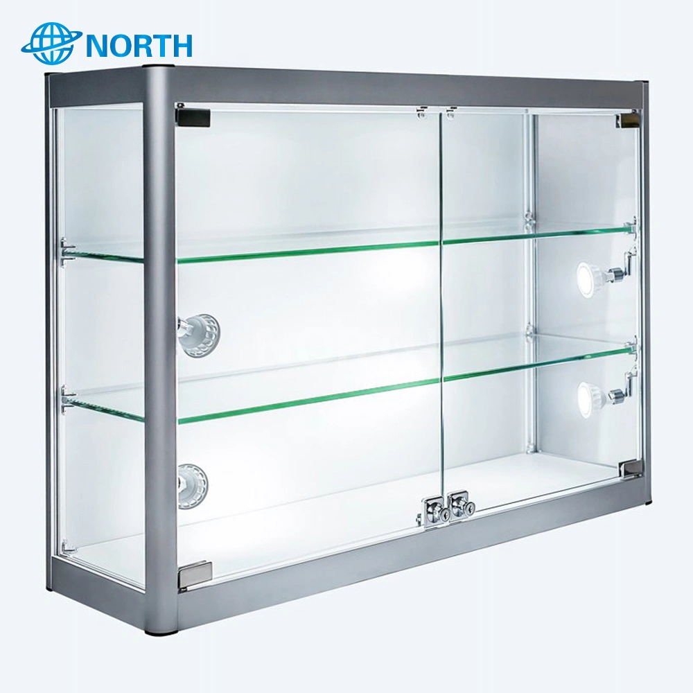 Customized Free Standing Glass Tower Showcase Display Cabinet, Glass Cabinets Display Showcase