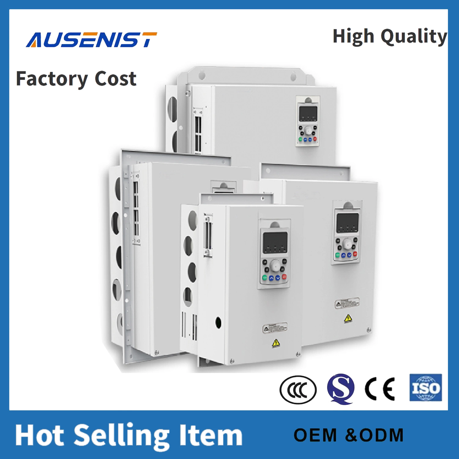 Ausenist High Performance VFD 380V Three-Phase AC Frequency Converter 0.75kw Motor Speed Control Vector Variable Jt550 Series Frequency Inverter