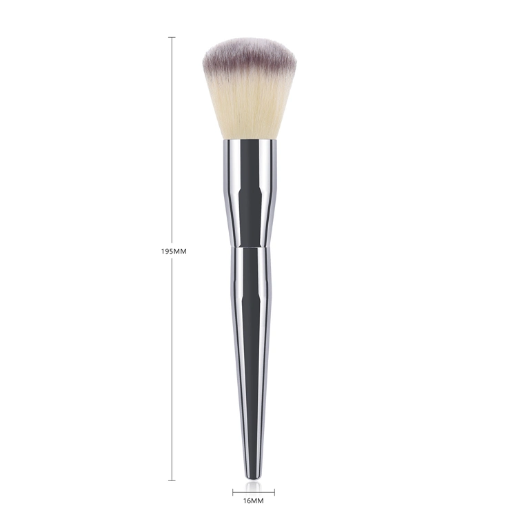 PRO Large Beauty Facial Blusher Powder Foundation Silver Handle Brushes Makeup Cosmetic Tools