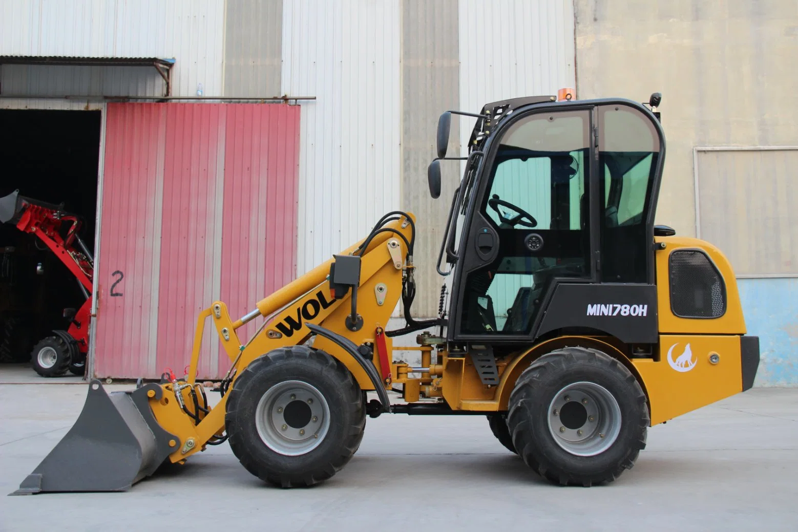 Wolf High Quality Italy Hydrostatic 1 Ton Wheel Loader with Quick Hitch