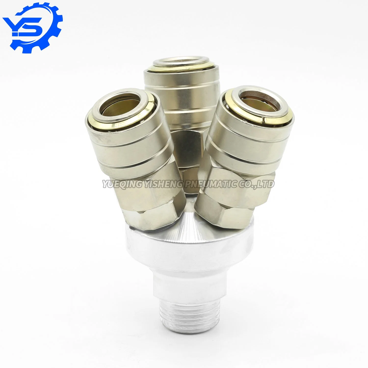 Pneumatic C-Type Air Pump Air Pipe Quick Connector Round Two Three Way Quick Coupling Connector