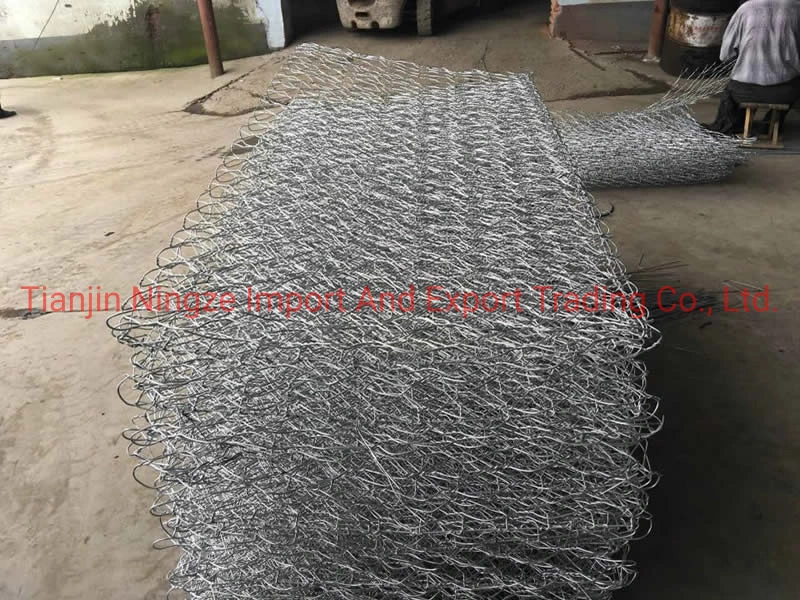 2 m * 0,5 m * 1 m 7 cm * 14 cm caixa de gabião galvanizada Gabion malha de Gabion Bakset retenção Parede Gabion