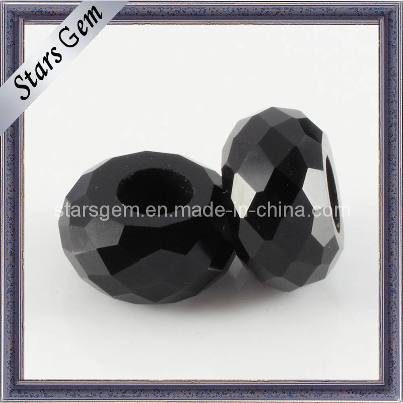 Los colores negro brillante Redondo Cubic Zirconia