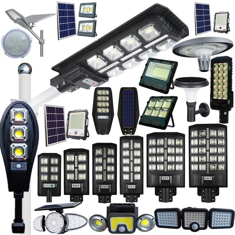 Solar Manufacturer Factory Distributor LED IP65 Street Outdoor All in One Camera COB SMD Wall Flood Garden Road Light 2000/1500/1000/800/600/500/400/300/200/50W