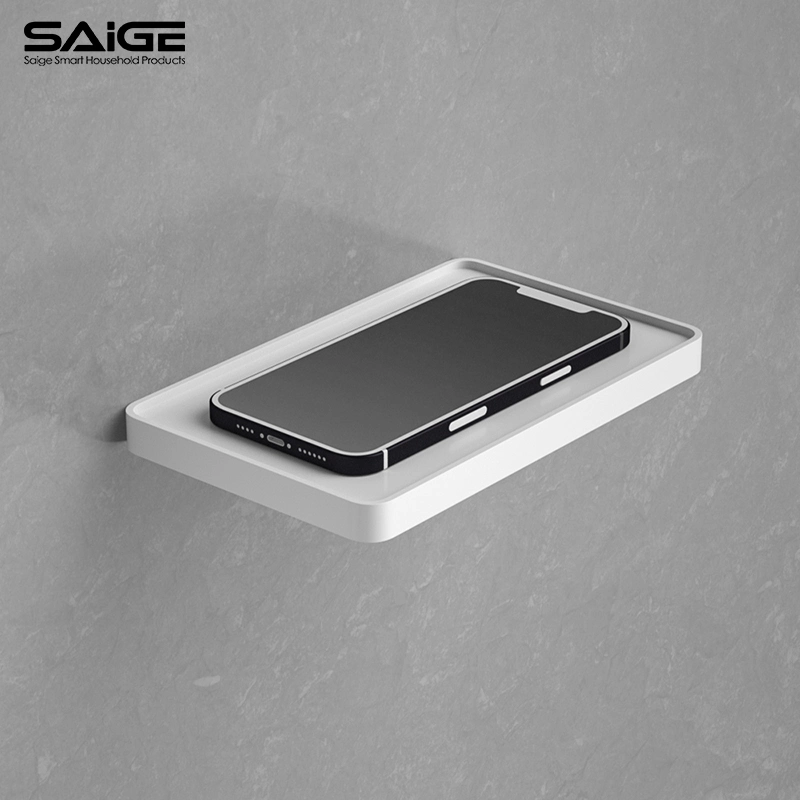 Saige High quality/High cost performance ABS Plastic Wall Mounted Toilet Paper Holder with Phone Shelf