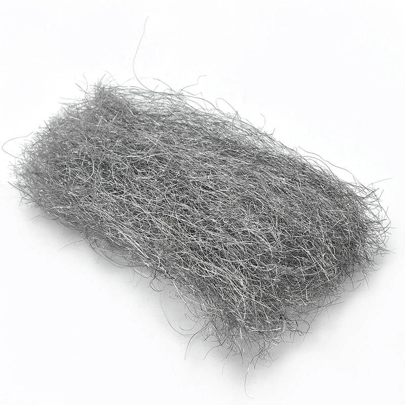 Acero inoxidable Metal Polish Wool para hacer más silencioso el escape