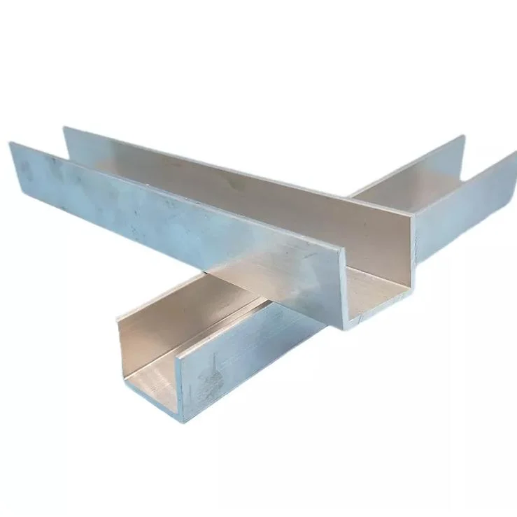 6063 6061 6082 U Channel Aluminum Profile / Aluminum C Channel Extrusions