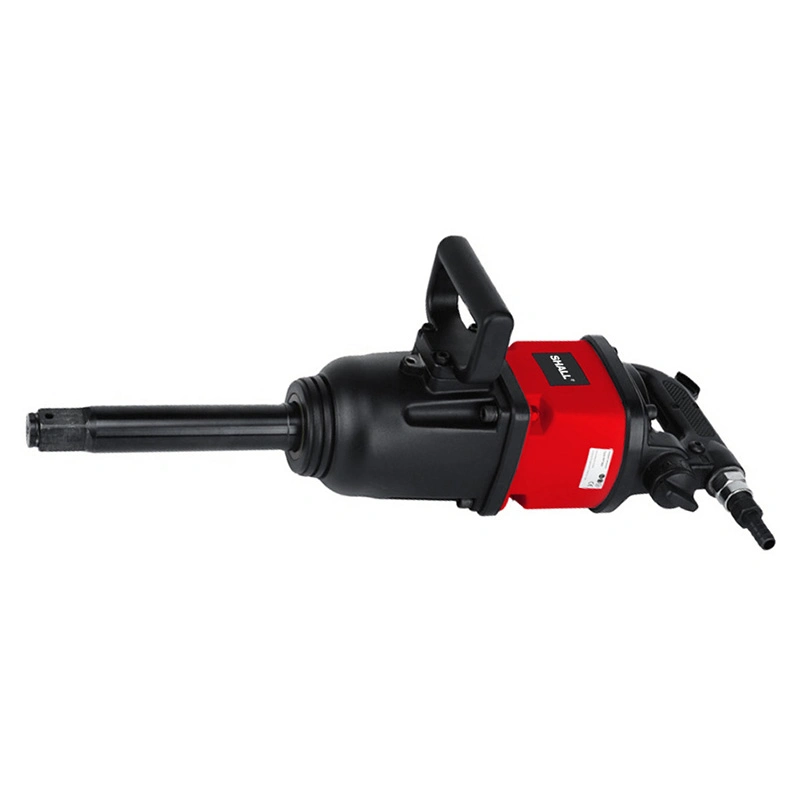 1" Square Drive Air Pneumatic Impact Wrench Heavy Duty Torque Output 8 Inch Extended Anvil 1 Inch 2 Handles High Precision