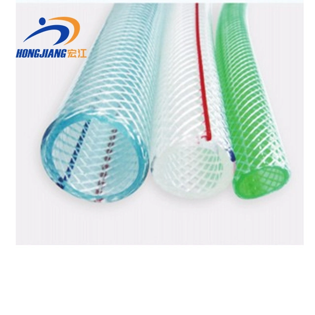 Flexible PVC Clear Fiber Hose 1/4inch 3/8inch 3/4inch 1inch Transparent PVC Fiber Braided Reinforced Water Hose 6mm 8mm 8.5mm 9mm 10mm 19mm 25mm