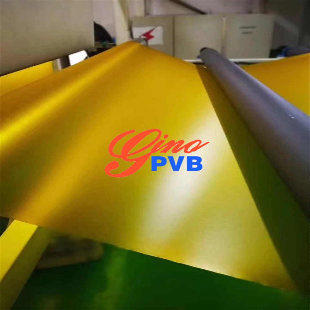 High Quality 0.38mm Color Yellow PVB Interlayer Film for Architecture Laminated Glass