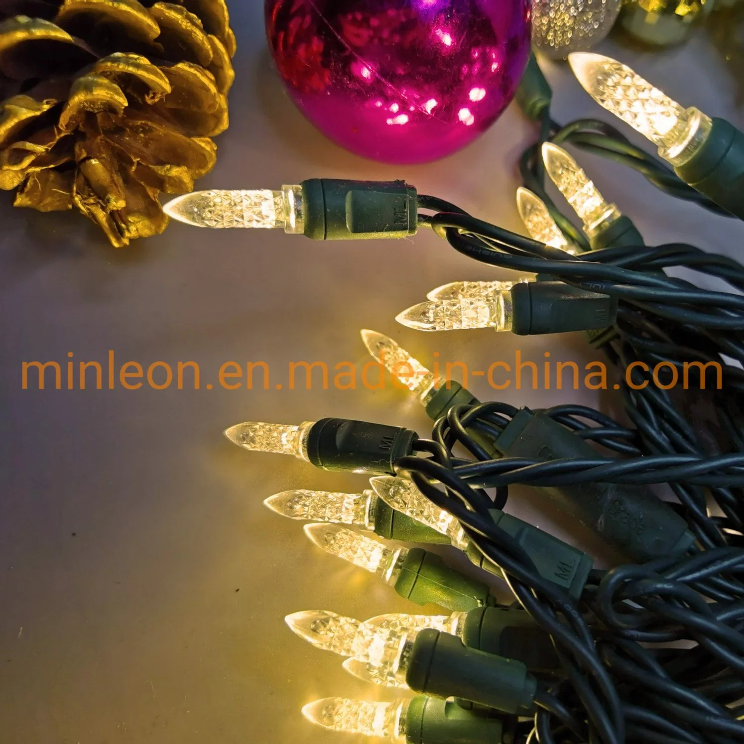 120V UL, M5 warmweiße LED-Weihnachtszeichenleuchten