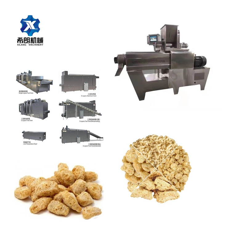 Guter Preis Automatische Tsp Tvp Strukturiert Soja Protein Herstellung Maschine Soja Fleisch Nuggets Extruder Processing Machine