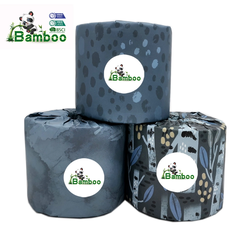 Wholesale High Quality Custom Eco-Friendly Embossed 3ply Bamboo Toilet Paper