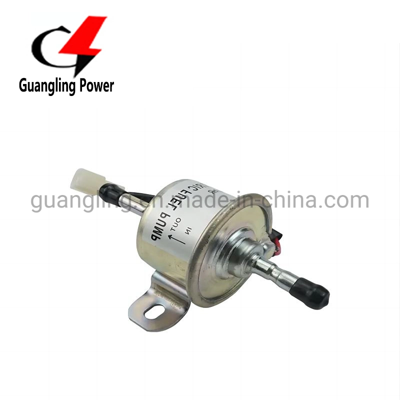 in Stock Ep-015 White Plug Electronic Fuel Pump 12V Low Pressure