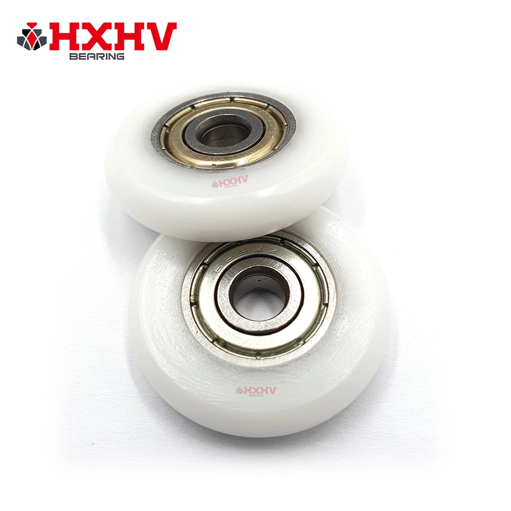 HXHV Good quality round shape roller sliding nylon pulley wheels with 625zz bearing 5*23*7mm