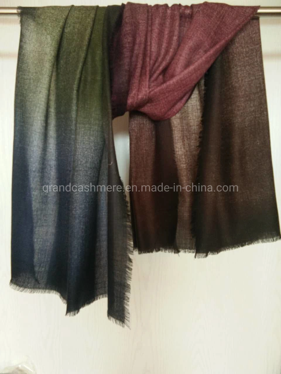 Lady's Silk Cashmere Ombree Shawls