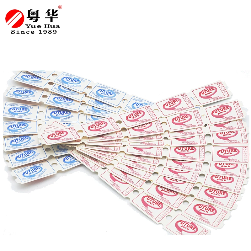 Factory Price Wholesale/Supplier OEM Amusement Parts Bar Code Ticket Arcade Tickets 180g Lottery for Arcade Machine