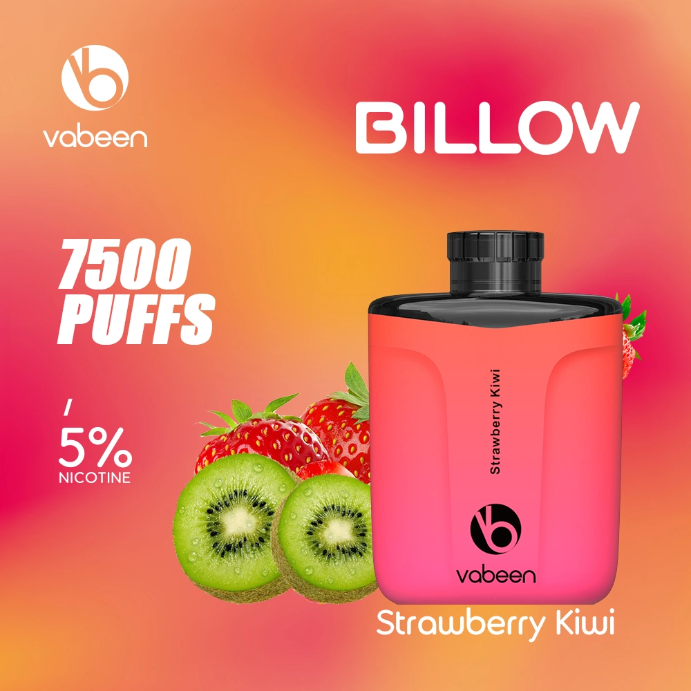 Design estético único e 15 sabores deliciosos Vabeen billow 7500 Puffs recarregáveis descartáveis Mini Ecig